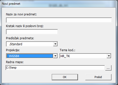 Novi predmet